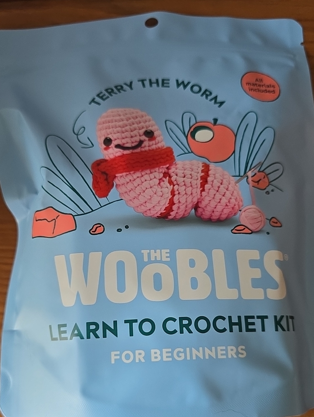 The Woobles Terry the Worm Crochet Kit